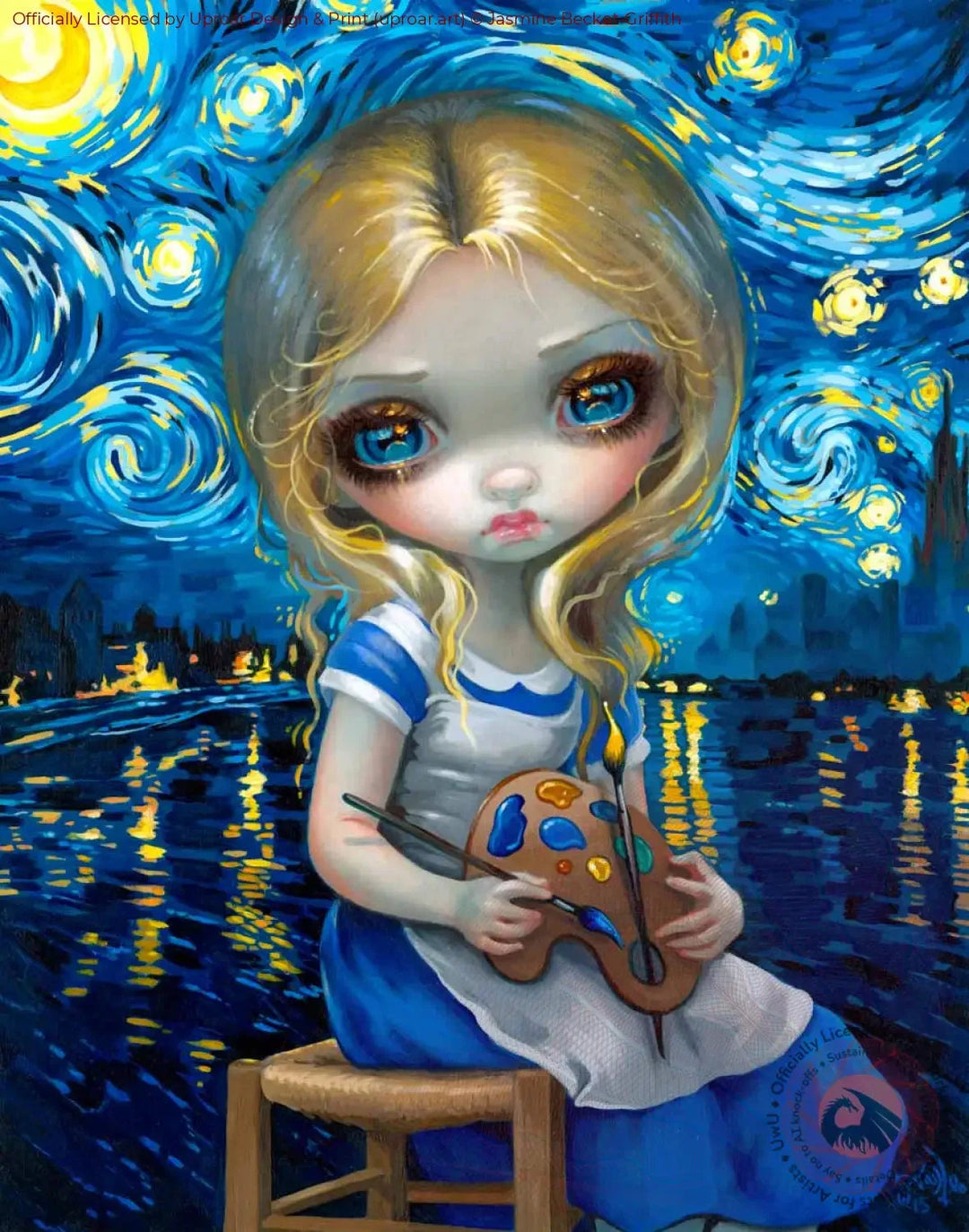 Alice In A Van Gogh Nocturne - Uproar Design & Print