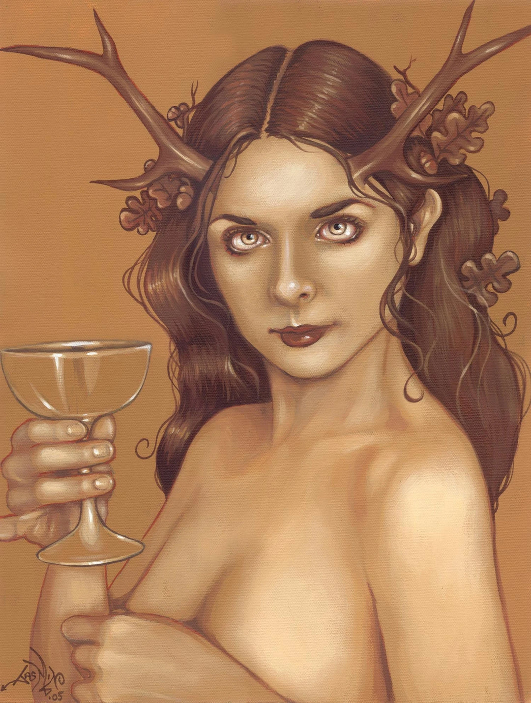 Antlers and Oak Leaves Jasmine Becket-Griffith