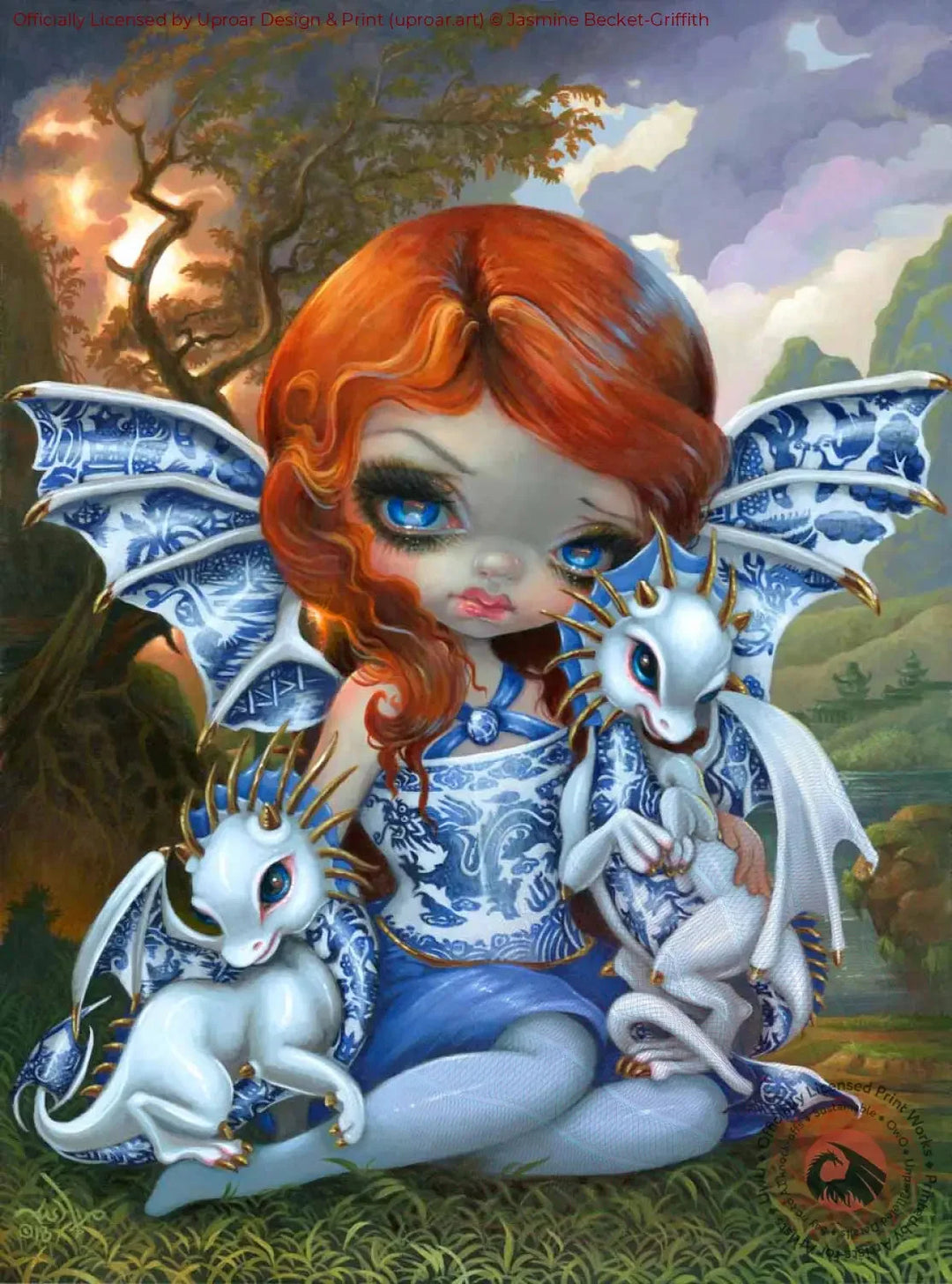 Blue Willow Dragonlings - Uproar Design & Print