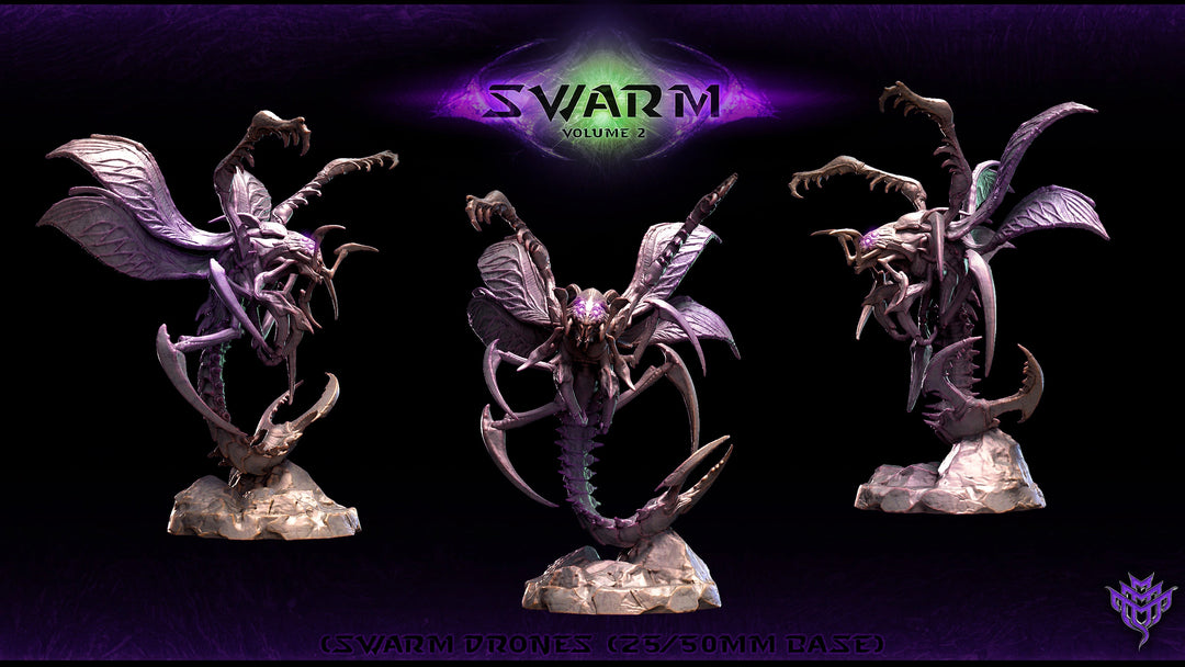 Swarm Drone Pose 02 Mini Monster Mayhem