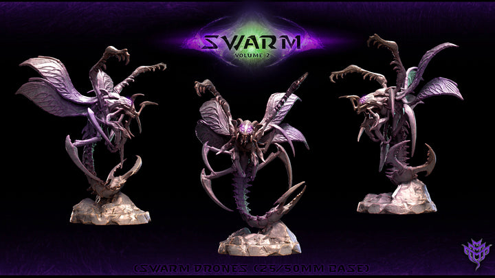 Swarm Drone Pose 02 Mini Monster Mayhem