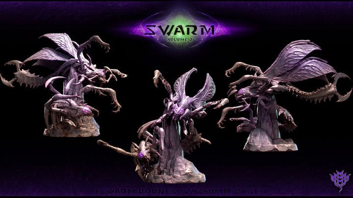 Swarm Drones Pose 03 Mini Monster Mayhem