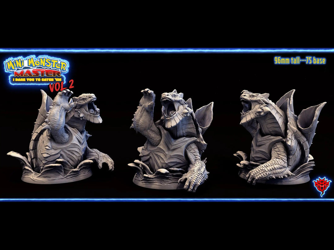Blue Titanose Pose 3 Mini Monster Mayhem