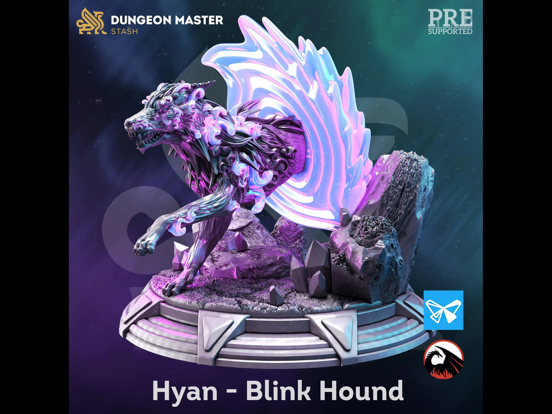 Hyan the Blinkhound - Masters of the Arcane by Dungeon Master Stash | Printing Services by Uproar Design & Print