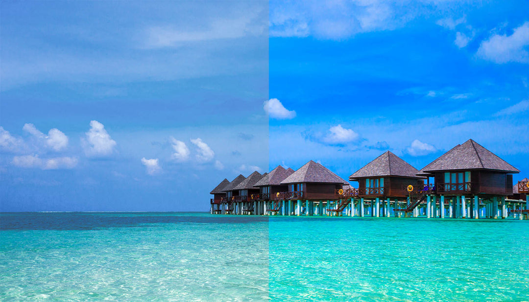 Before and after between CMYK and high chroma printing