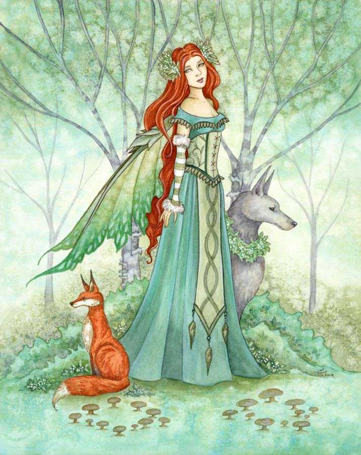 Woodland Guardians fantasy art print