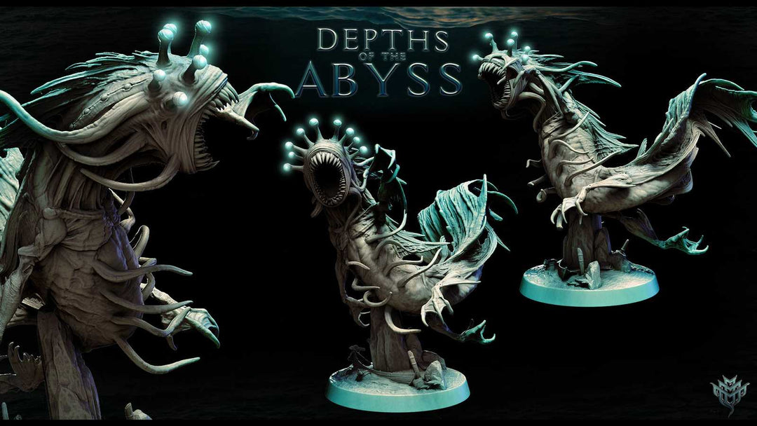 Aboleth Omega Pose 02 miniature model for D&D