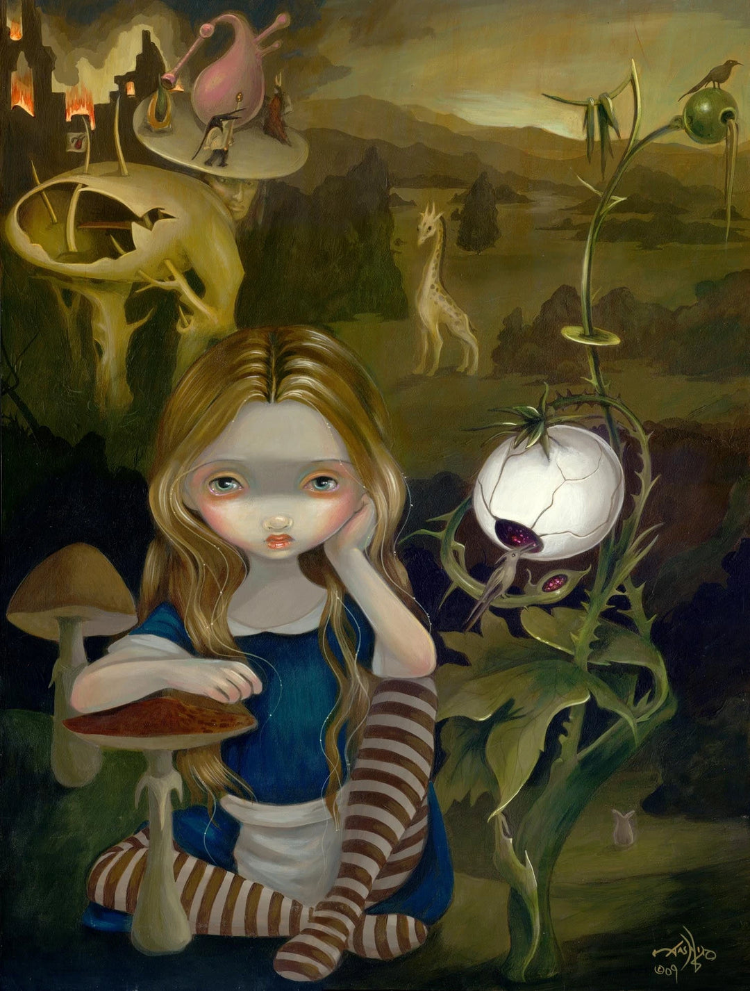 Alice In A Bosch Landscape Jasmine Becket-Griffith
