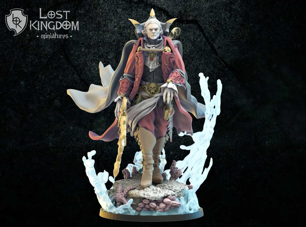 Detailed fantasy figure of Alucard The Deep Acheron for wargaming and miniatures collection