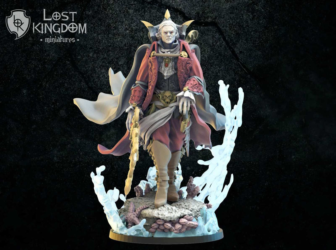 Detailed fantasy figure of Alucard The Deep Acheron for wargaming and miniatures collection