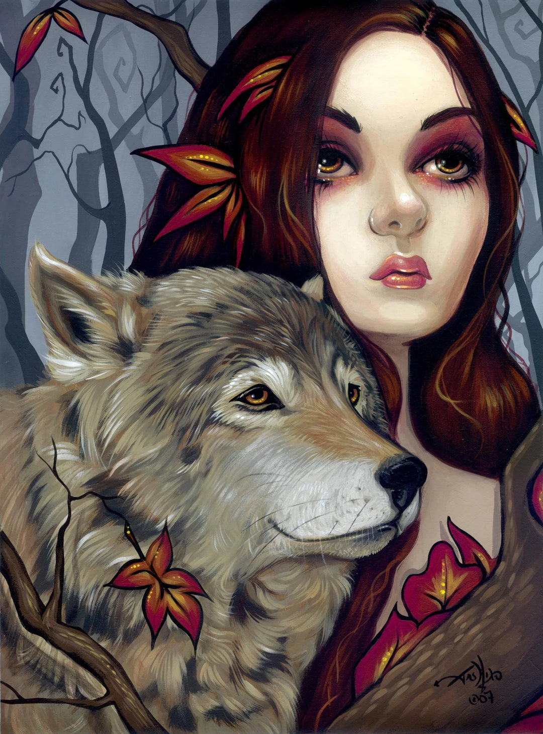 Autumn Wolf Maiden Jasmine Becket-Griffith