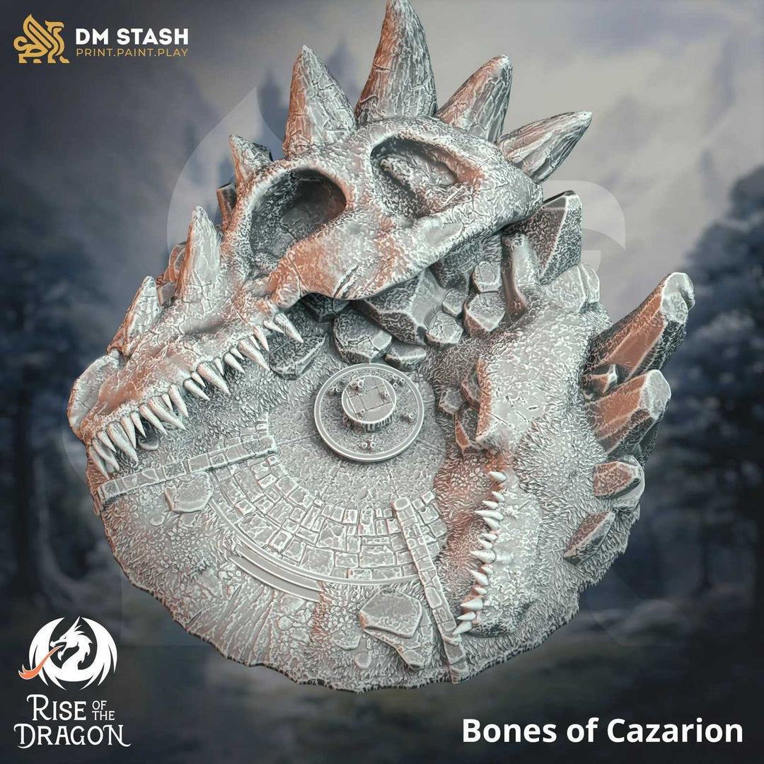 Dragon skull scale model for D&D