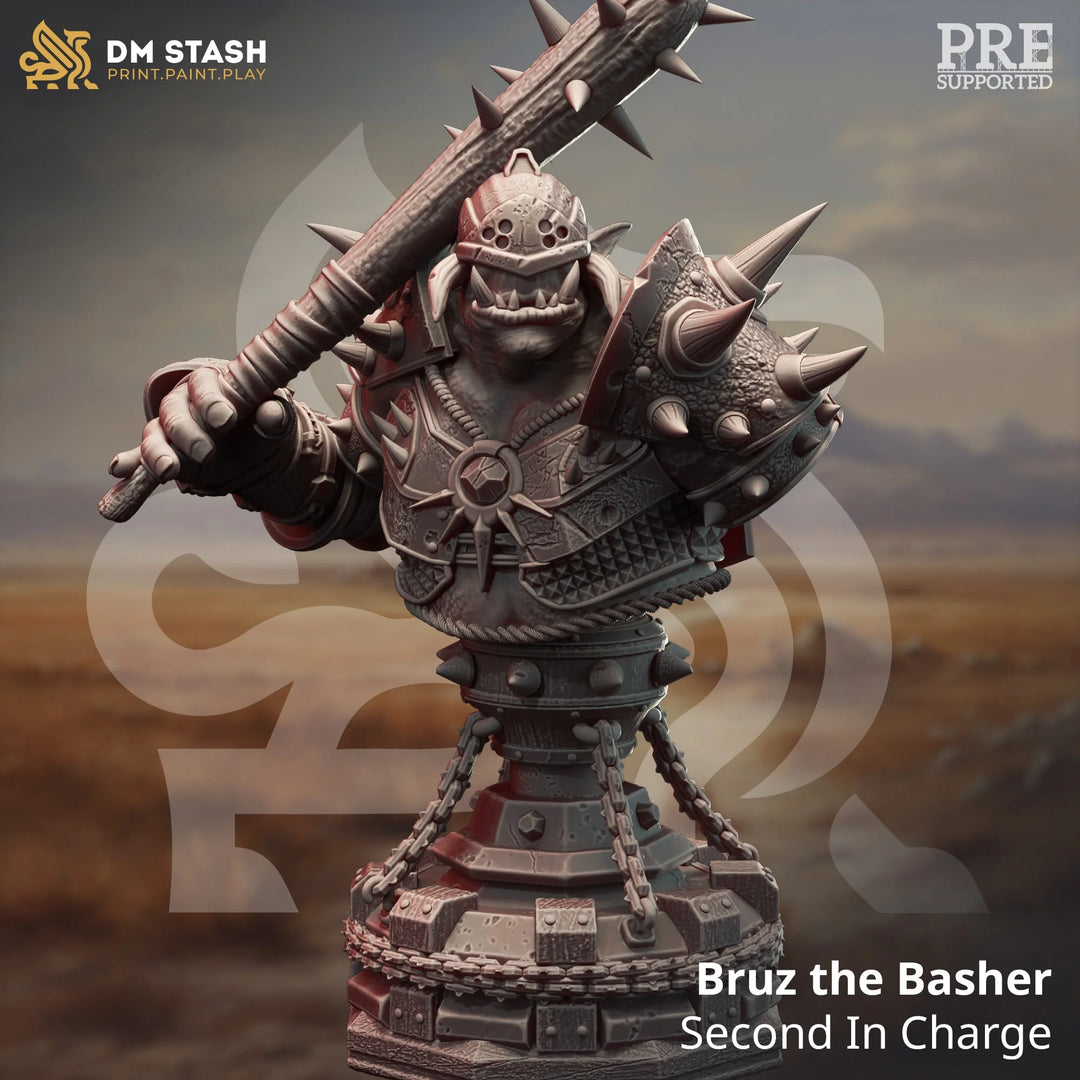 Bust of Bruz the Basher - Second in Charge Dungeon Master Stash
