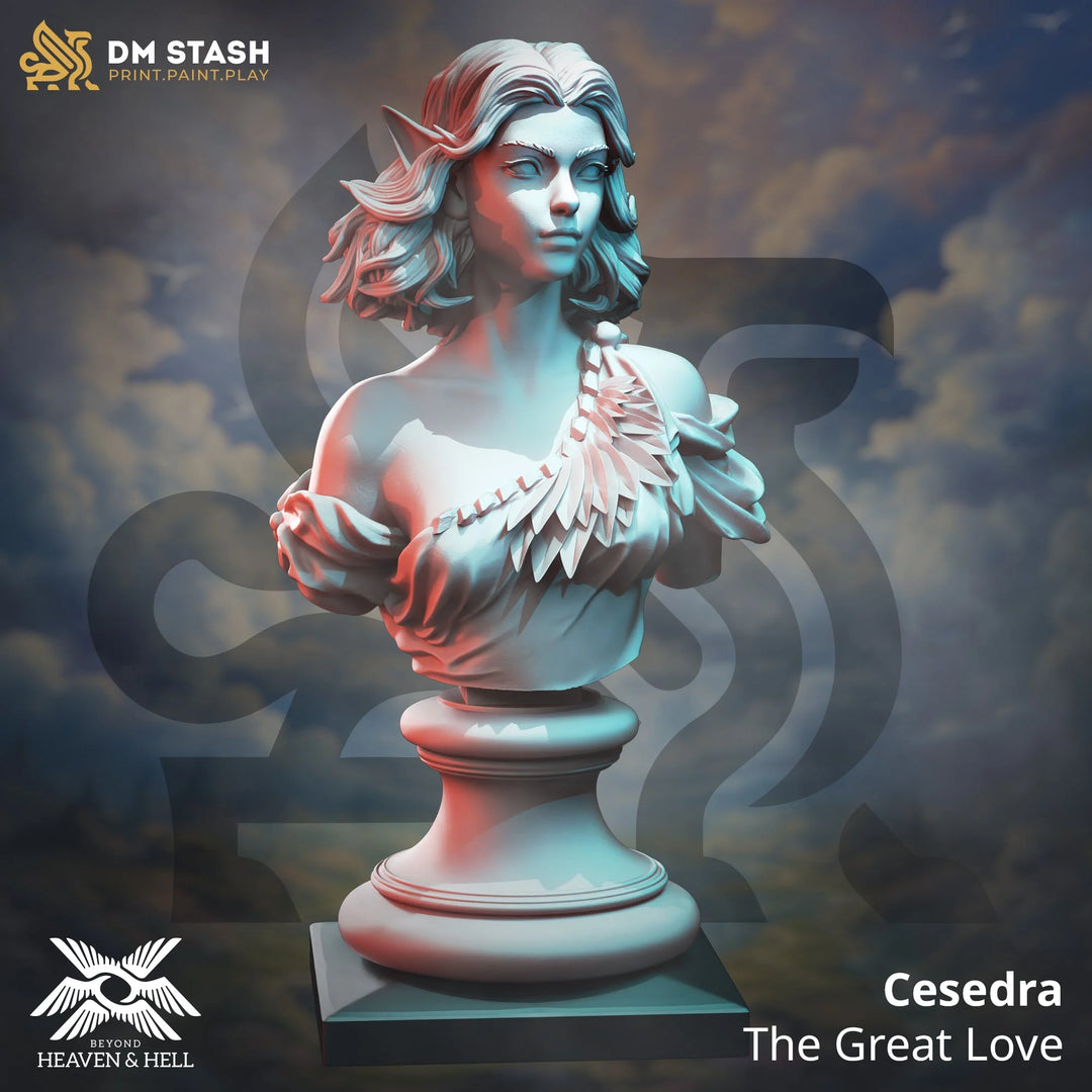 Bust of Cesedra - The Great Love - Uproar Design & Print