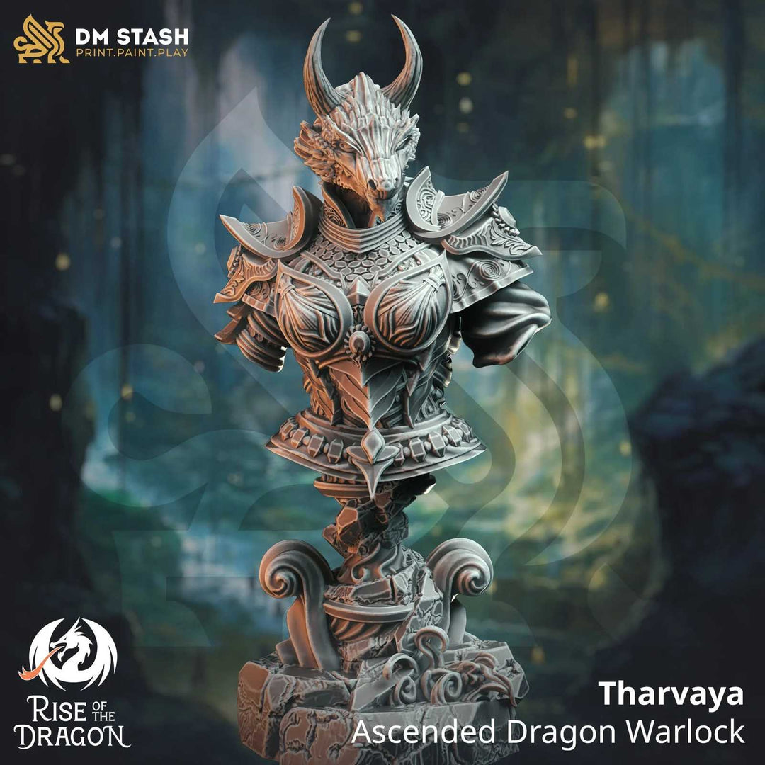 Dragon bust fantasy scale model