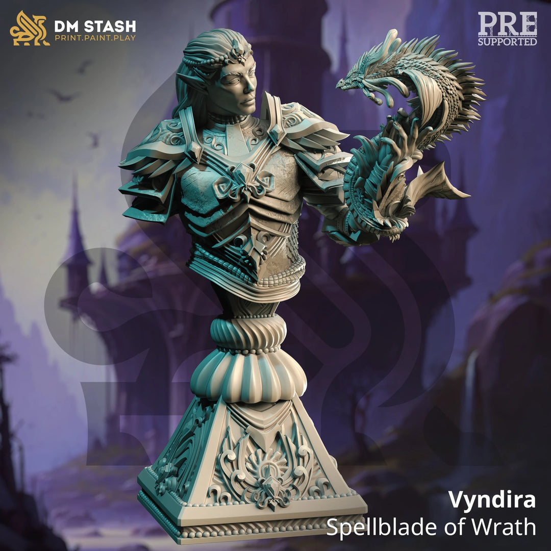 Bust of Vyndira - Spellblade of Wrath Dungeon Master Stash
