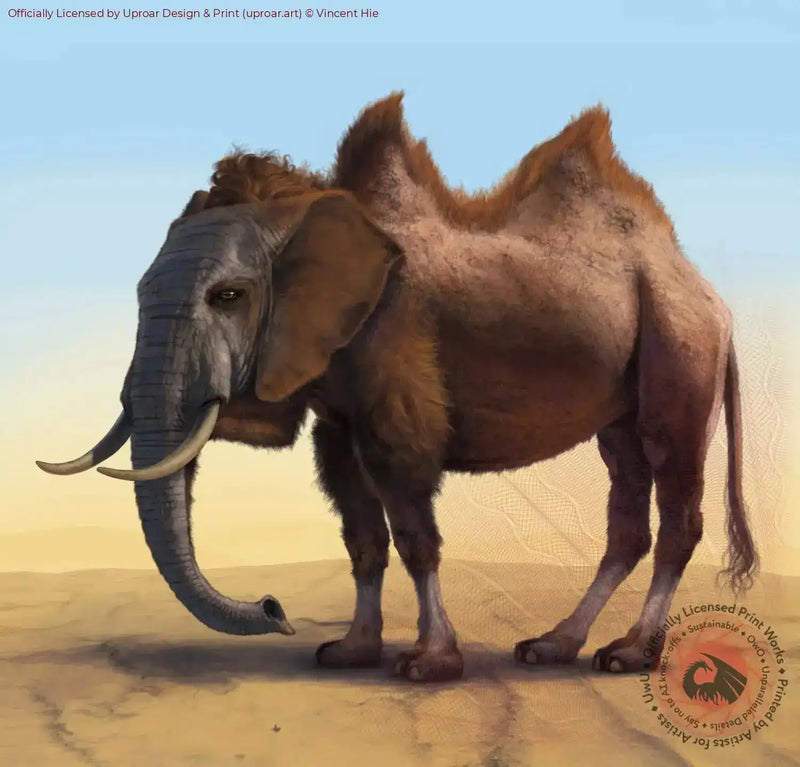 Elephant art print