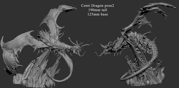 Centi Dragon Pose 02 Mini Monster Mayhem