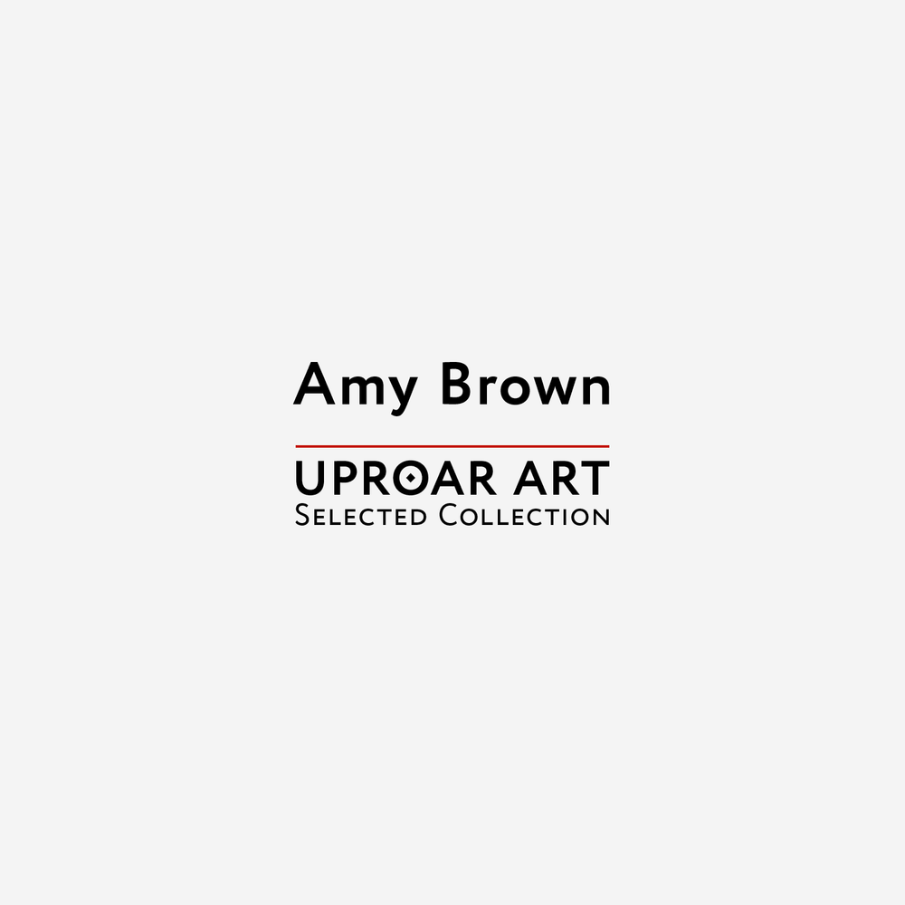 Cover of Amy Brown art prints collection featuring fairy, mermaid, and enchanted woodland scenes in a minimalist design with black and red text