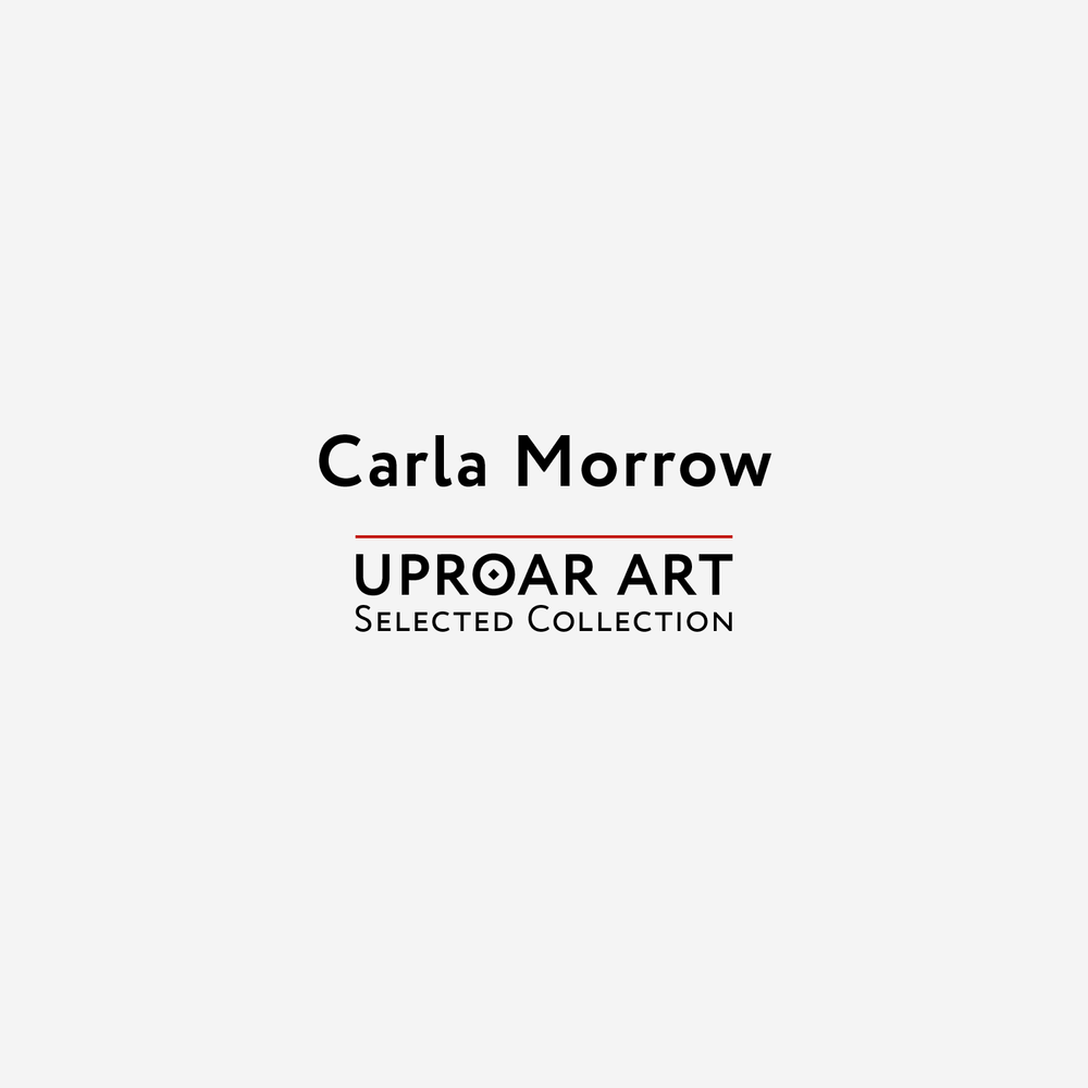 Carla Morrow fantasy art print featuring vibrant, colorful dragons and magical creatures, perfect for collectors, on a light gray background