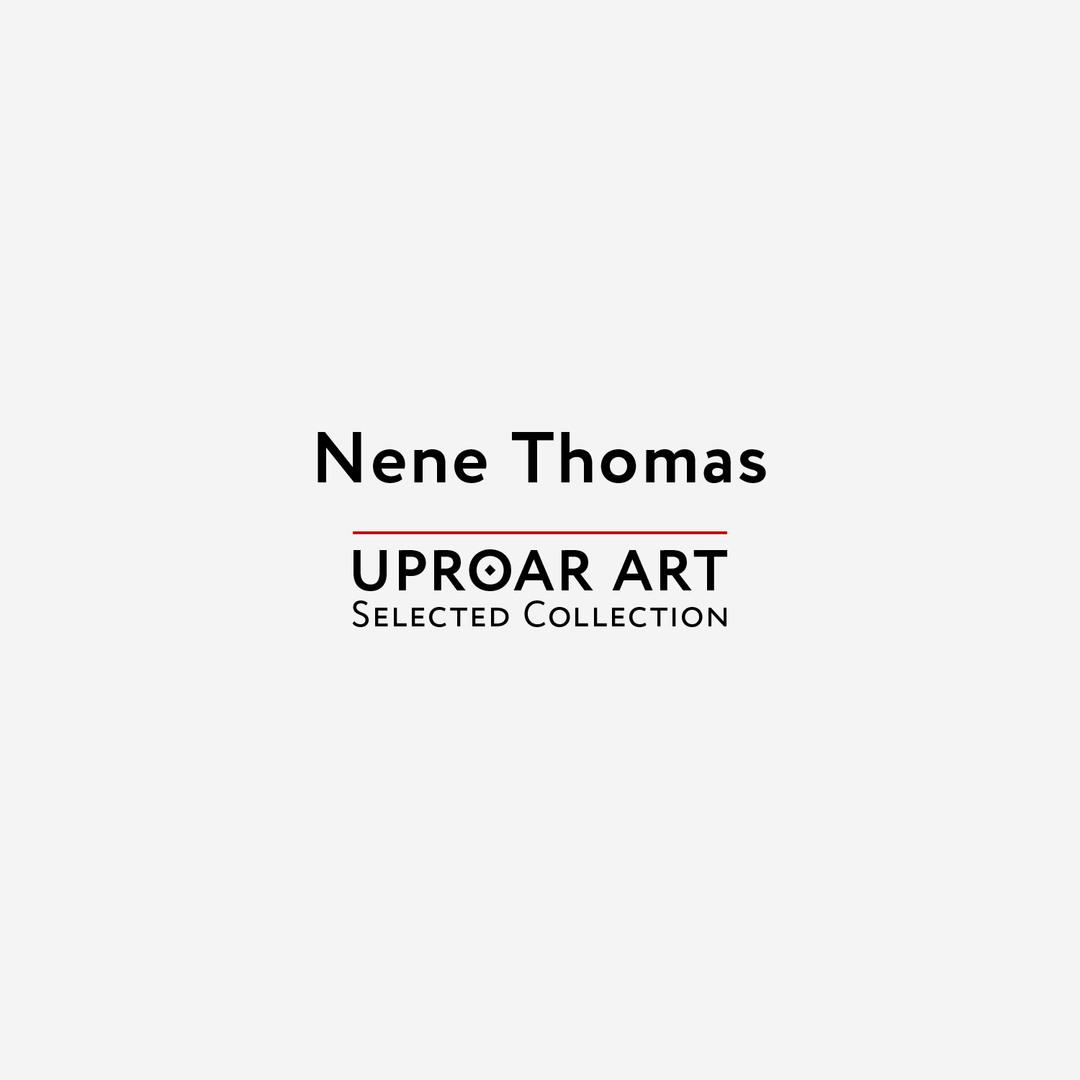 Cover page for Nene Thomas art collection featuring elegant fantasy artwork with a light gray background and black text