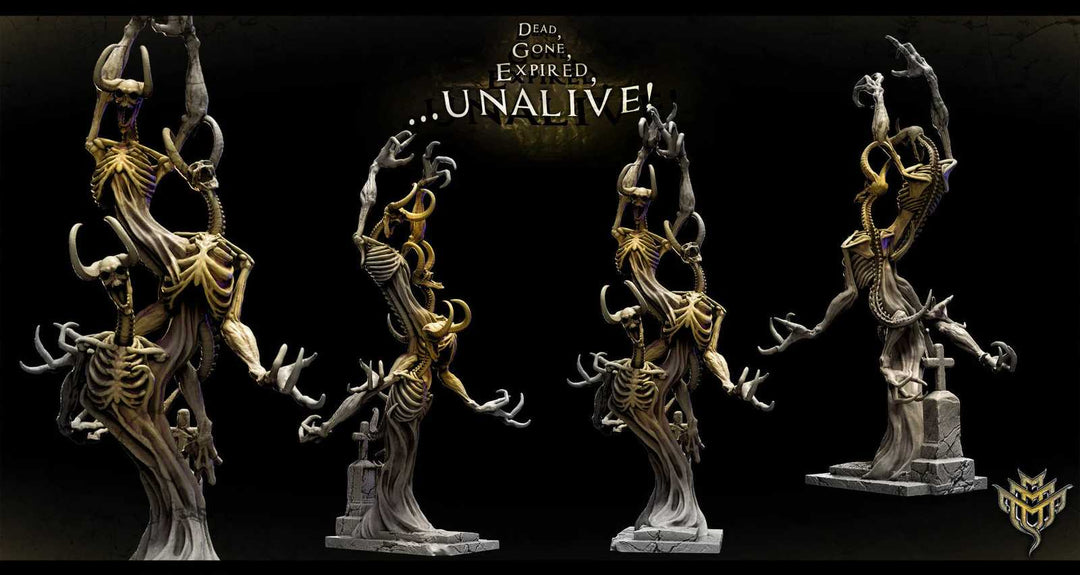Skeleton tree demon miniatures