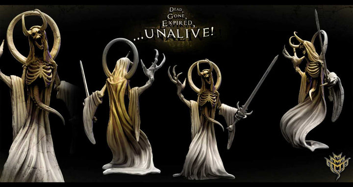 Celestial fiend skeleton figures