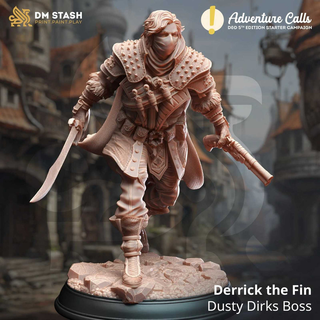 Derrick the Fin Dusty Dirks Boss fantasy scale model