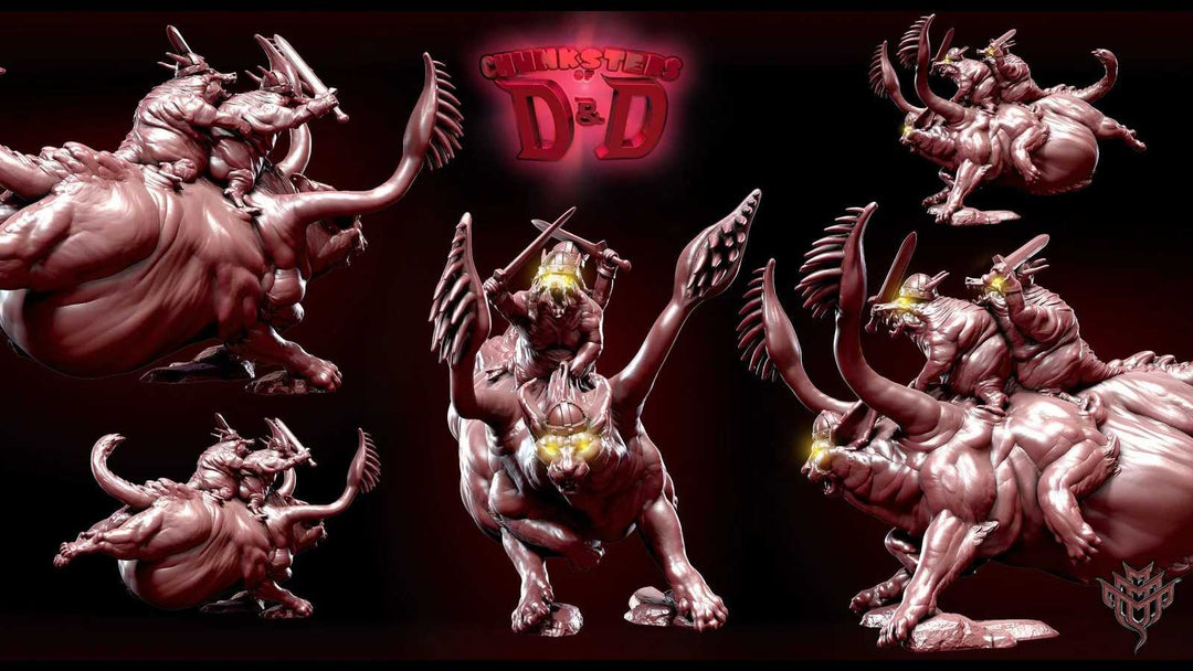 Displacer Loaf Pose 02 3D model for D&D