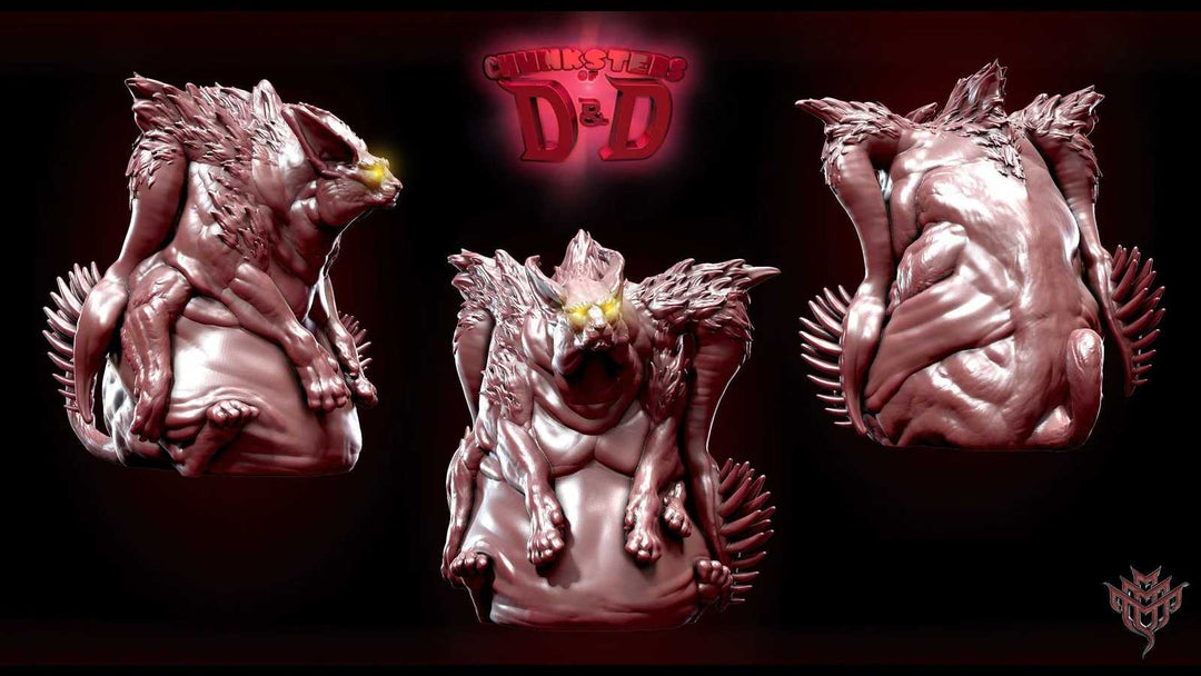 Displacer Loaf Pose 03 3D model for D&D miniatures