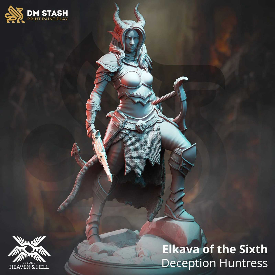 Elkava of the Sixth scale model for fantasy tabletop gaming