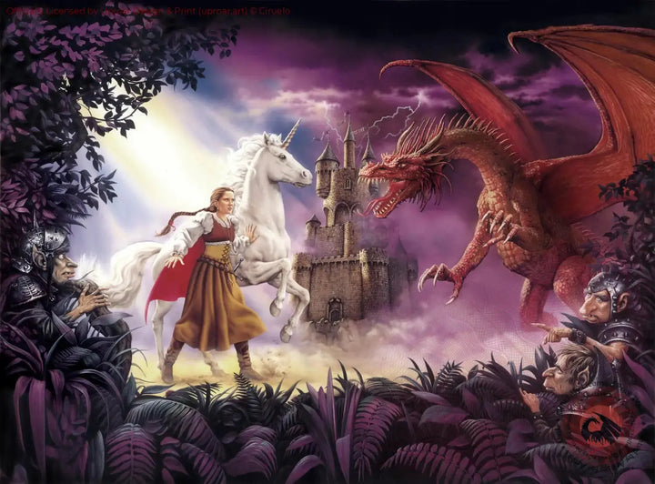 Ench King Maiden with White Unicorn Meet Red Dragon Ciruelo