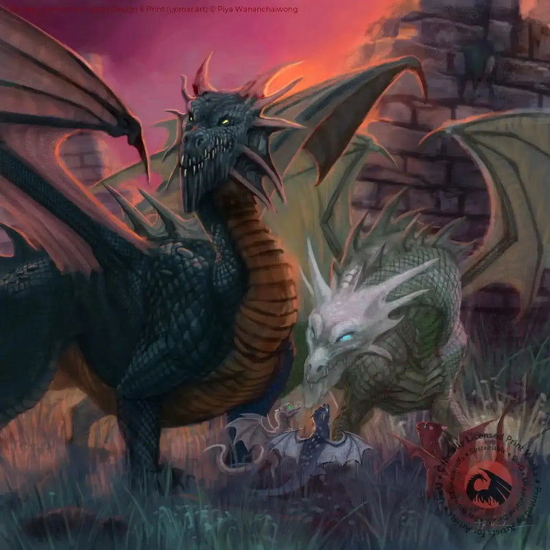 Fantasy dragon artwork print