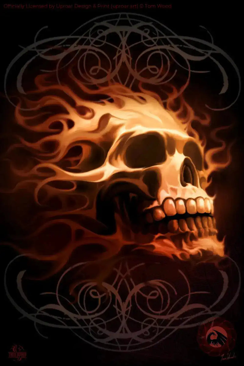 Fire Skull art print