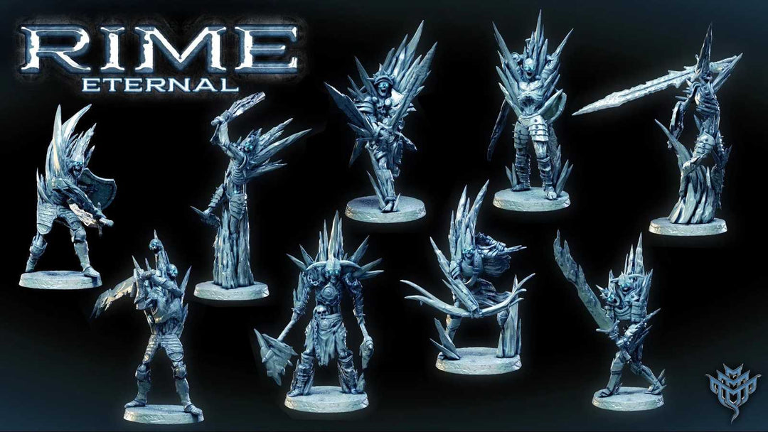 Frost Bitten Berzerkers scale models for fantasy tabletop gaming