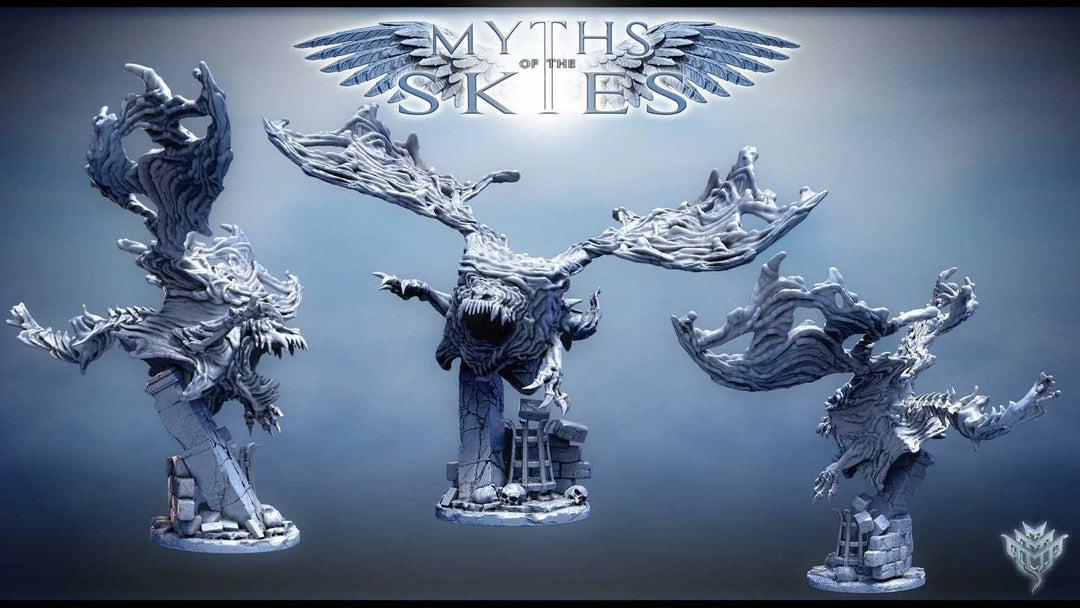 Myths of the Skies Gelatinous Cube Dragon scale model display