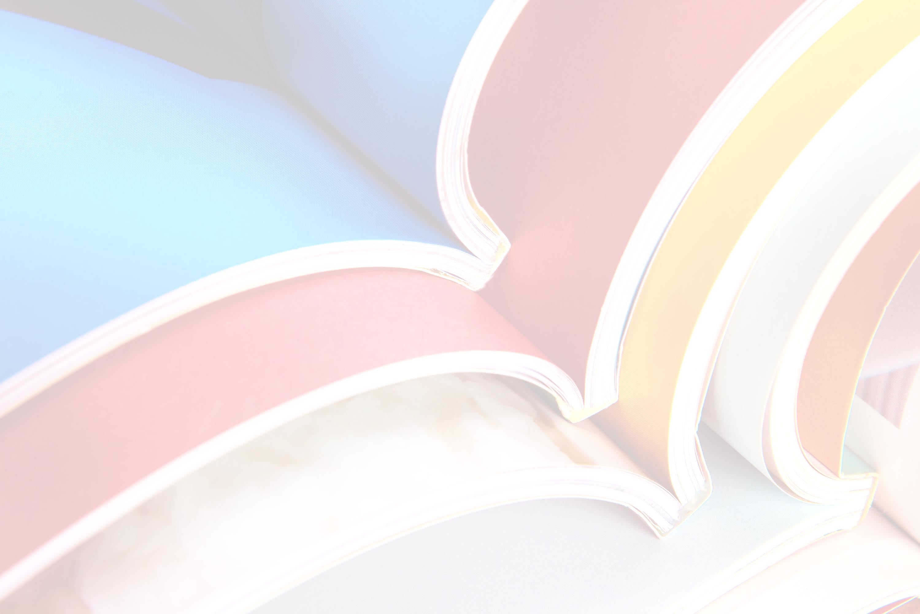 Pastel-colored ribbons on a light background
