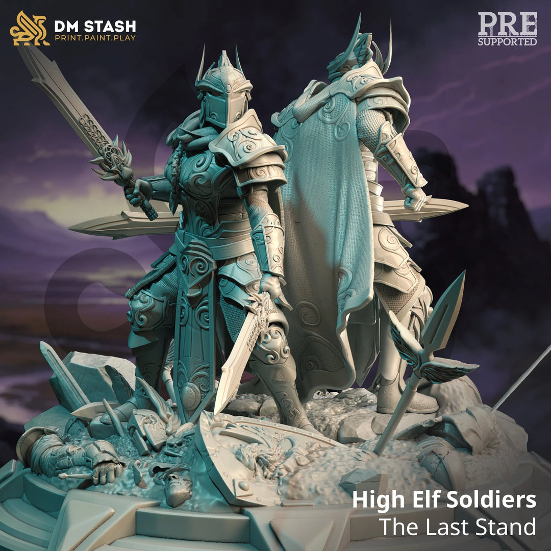 High Elf Soldiers - The Last Stand Dungeon Master Stash