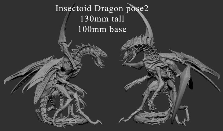 Insectoid Dragon Pose 02 Mini Monster Mayhem