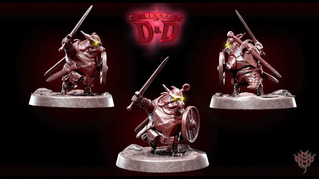 Kobold - Ego miniature models for D&D, fantasy tabletop game, detailed warrior figures with swords and shields