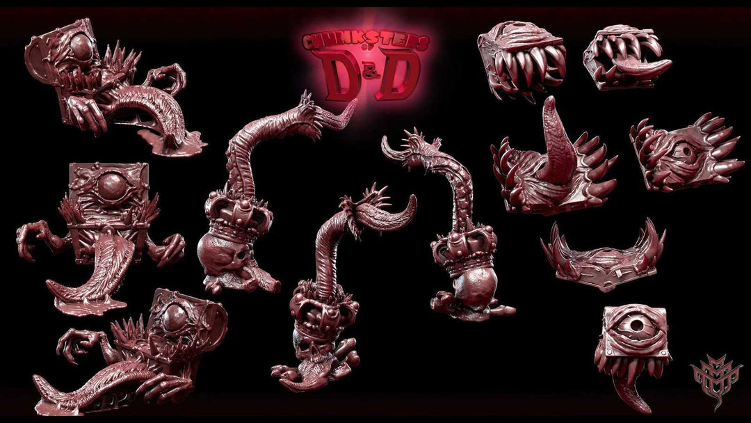 Mimics scale models for D&D tabletop gaming