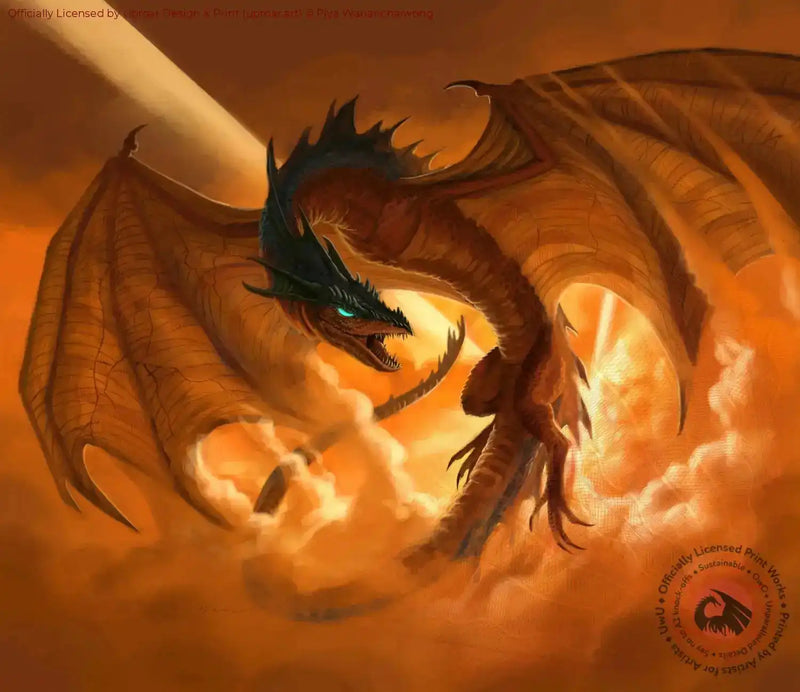 Dragon artwork print for home decor