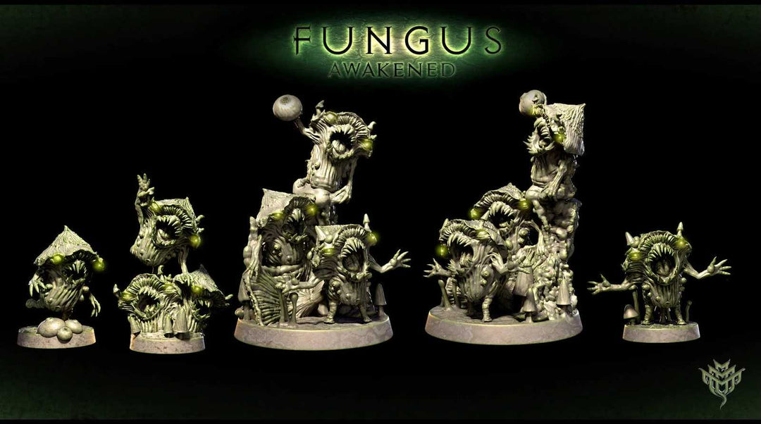 Myconid Spud Gang Poses 01-04 fantasy scale models