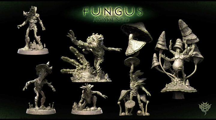 Myconid Watchers scale models for D&amp;D