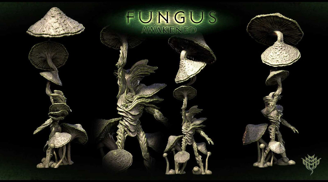 Fungus-inspired miniature models for tabletop gaming