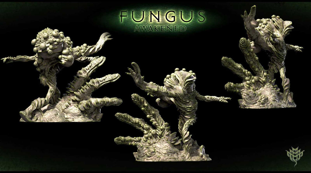 3D printed Fungus Awakened miniatures for hobbyists