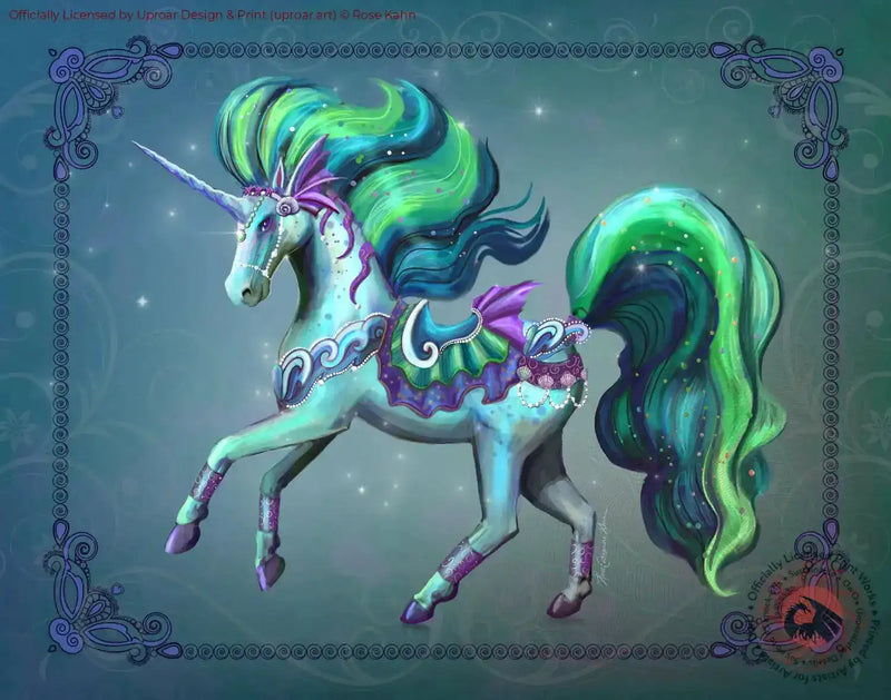 Mystic Ocean unicorn art print