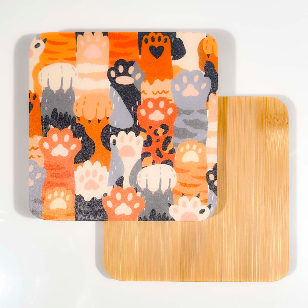 Bamboo Coasters Uproar.art