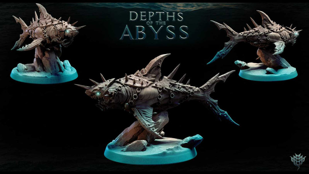Depths Of The Abyss Shark Guard Pose 01 scale model
