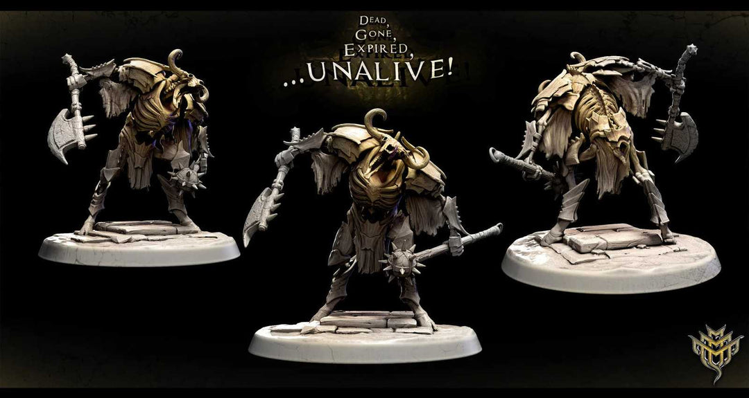 Skele Taurs 3D printed fantasy miniatures